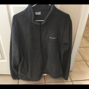 Men’s Columbia fleece jacket XL Charcoal Gray. New